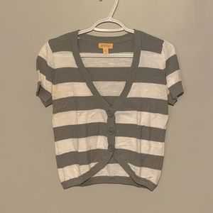 2 for $15!! Stripped Short Sleeve Cardigan
